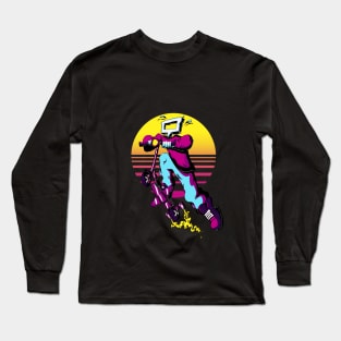 Retrofuturistic Scooter Long Sleeve T-Shirt